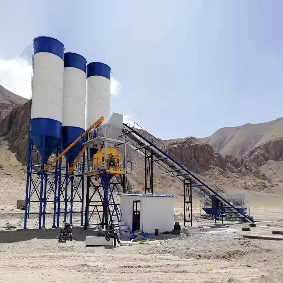 Stationary concrete plant